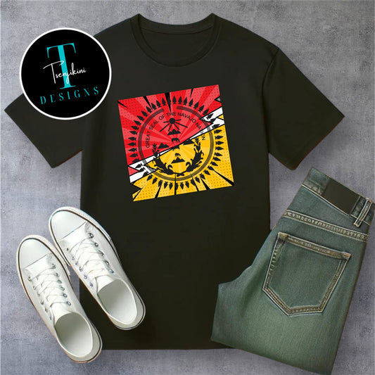 “Comic Splash” Navajo Tribal Seal t-shirt